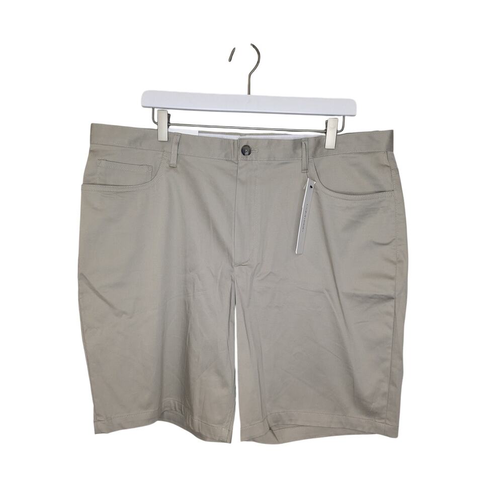 Calvin Klein Womens Shorts Casual Dressy Church Golf Flat Front Size 38 Beige